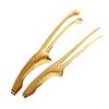 1 Stück Goldene Edelstahl-Lebensmittelzange Japanische Grillzange Koreanischer Grill BBQ Steakzange Backwerkzeuge Clip Kochzange
