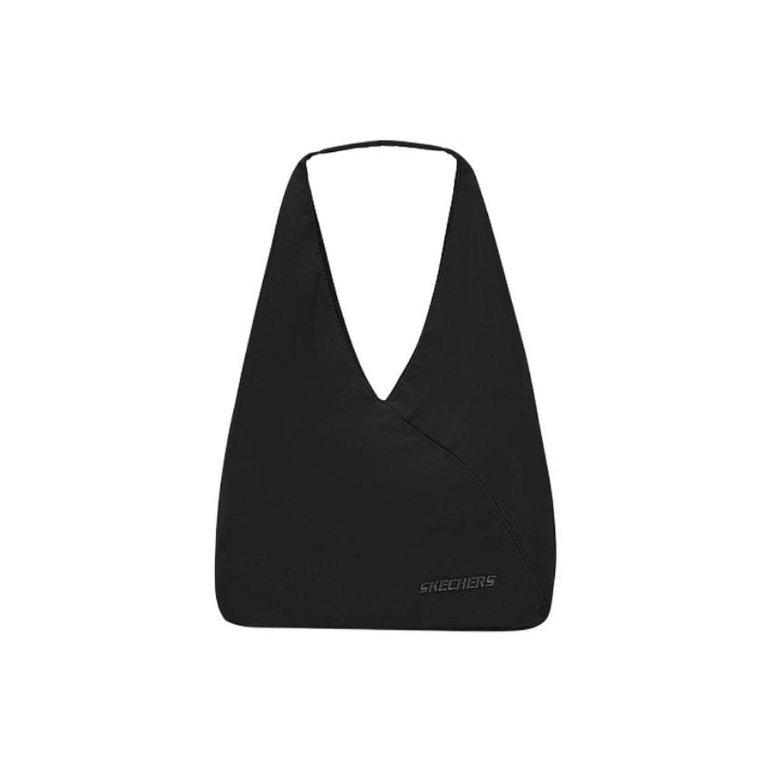 Skechers 15L Versatile Simple Fabric Shoulder Bag Medium Women bags Carbon-Black L425U047-0018 Carbon Black
