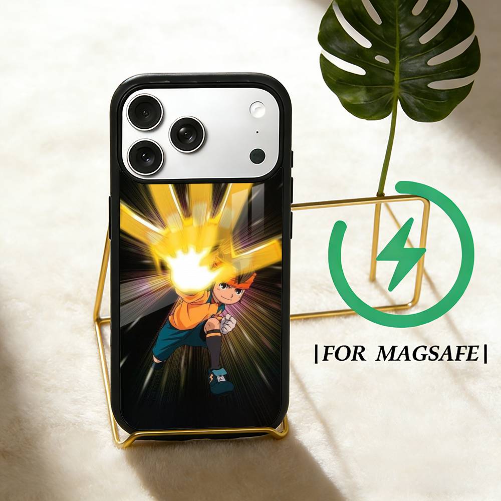 Anime I-Inazuma Eleven Poster Phone Case For iPhone 17 16 15 14 13 12 Pro Max Plus for Magsafe Mirror Wireless Magnetic Cover