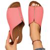 Wearing European and American women's shoes, comfortable wedge heels, slippers, simple sandals