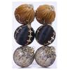 6 Pieces Foam Christmas Ball Set 8cm Ornaments with Hanging Loops for Tree Home Holiday Office and Event Decoration