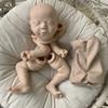 21inch Reborn Doll Kit Sleeping Baby Chase Unfinished Unpainted Doll Parts with Cloth Body and COA Kit Molde Bebê Reborn
