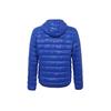 Emporio Armani EA7 Letter And Number Print Hooded Zip-Fit Casual Down Jacket Men Outerwear Blue 8NPB02-PN29Z-1598