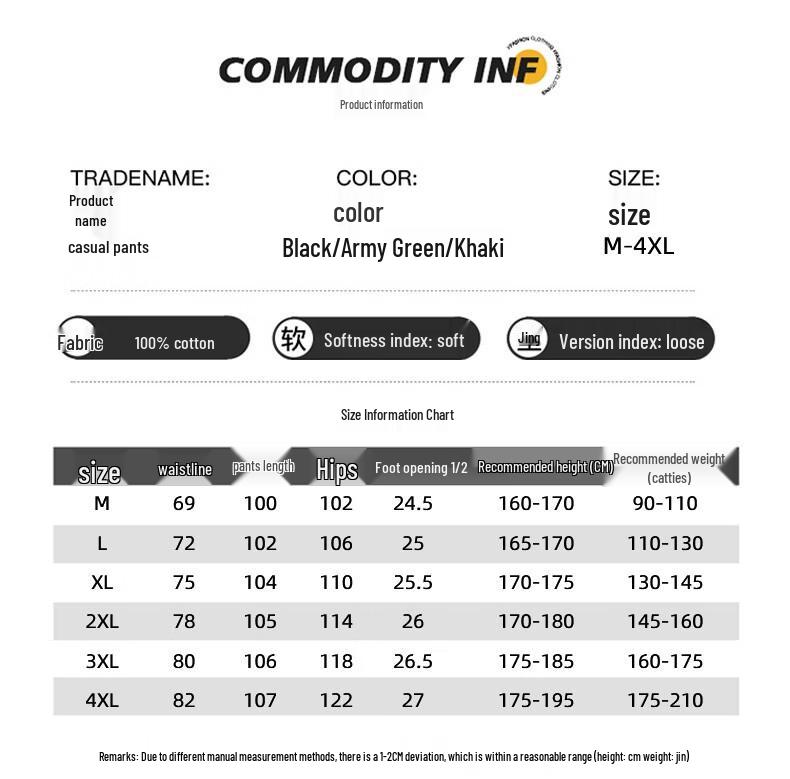 Mao Ren Men's Loose Straight Casual Workwear Pants