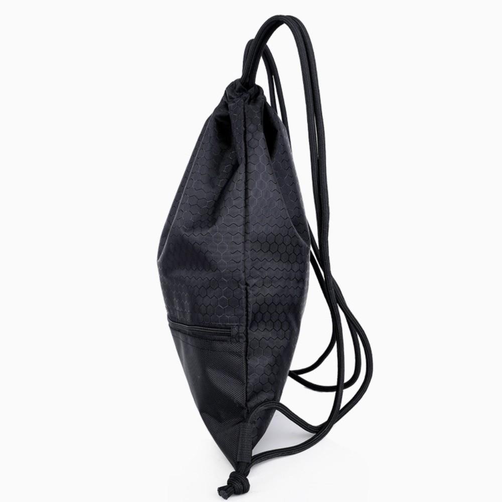 Solid Color Fitness Drawstring Bag Waterproof Drawstring Pocket Drawstring Backpack  Unisex