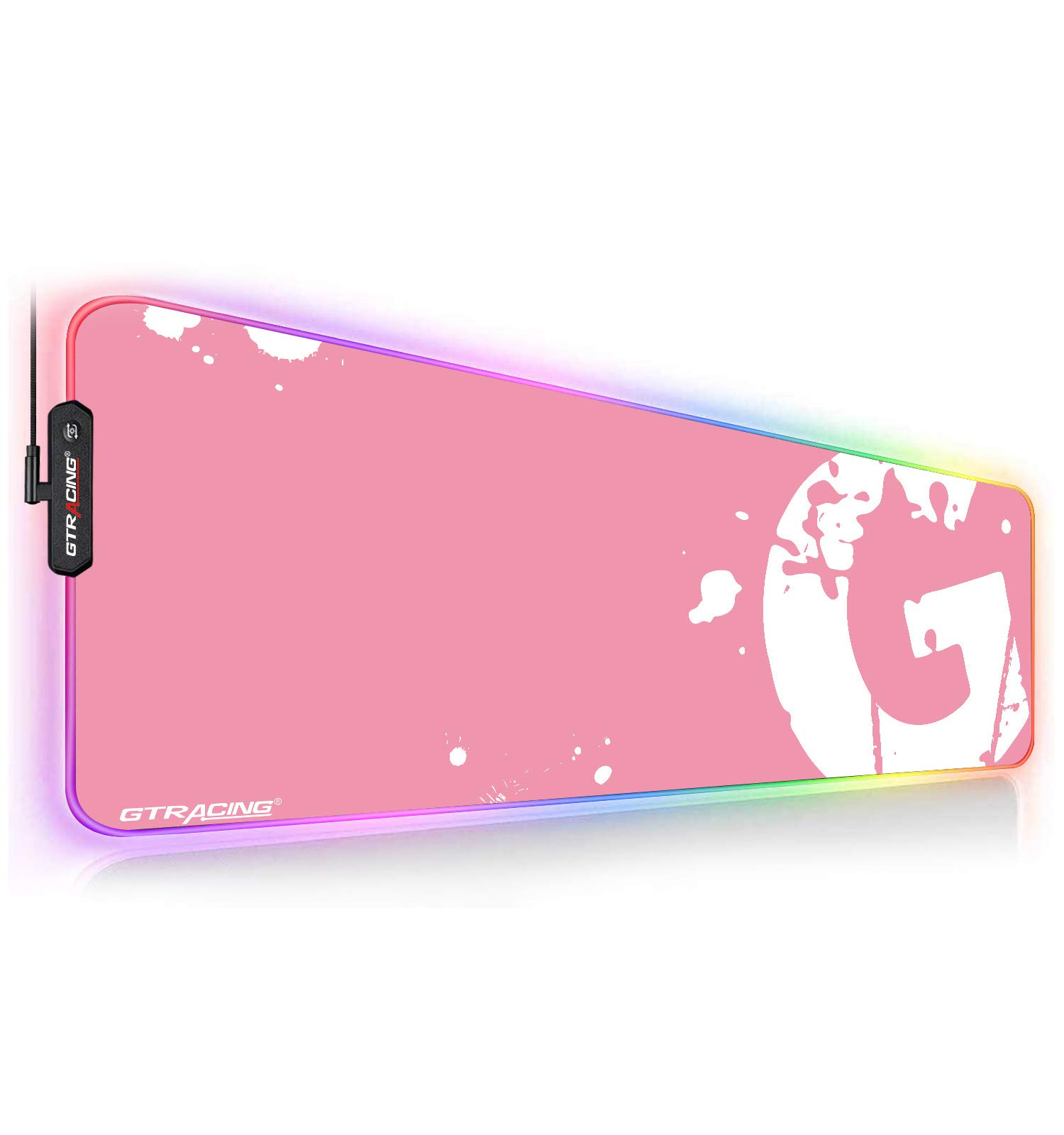 

GTRACING игровой коврик для мыши коврик для мыши коврик для клавиатуры игровой большой светящийся ПК компьютер RGB водонепроницаемый USB-кабель в комплекте нескользящий