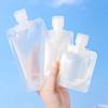 50/100 peças Bolsa de Embalagem de Viagem Semi Transparente Fosca Shampoo Gel de Banho Bolsas Portáteis de Apertar à Prova de Umidade à Prova de Vazamento Seladas Bolsa de Viagem para Skincare