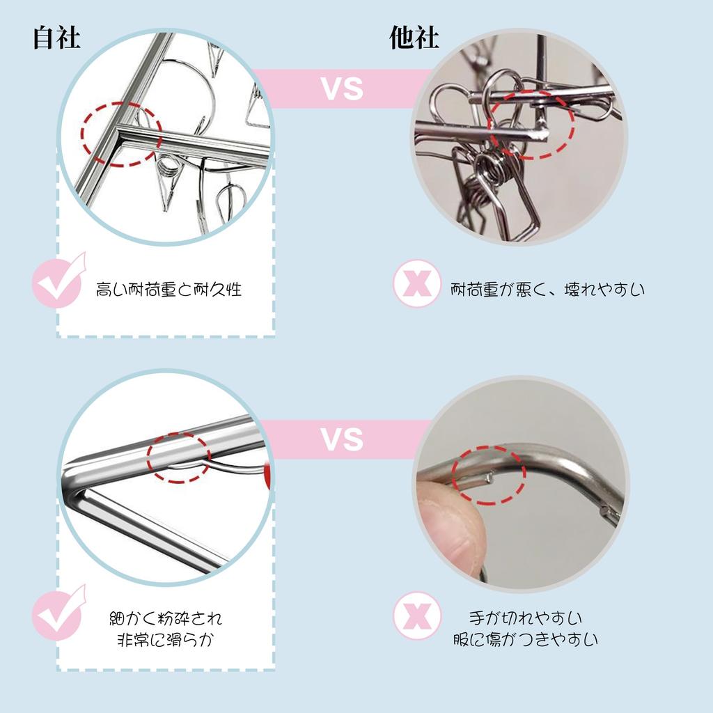 DPEAN Folding Stainless Steel Clothes Peg Perfect for and Corner Easy Pull Clothes Gift 10 Spare Clothes 70-Piece Hanger, Laundry, Drying, Hangers,