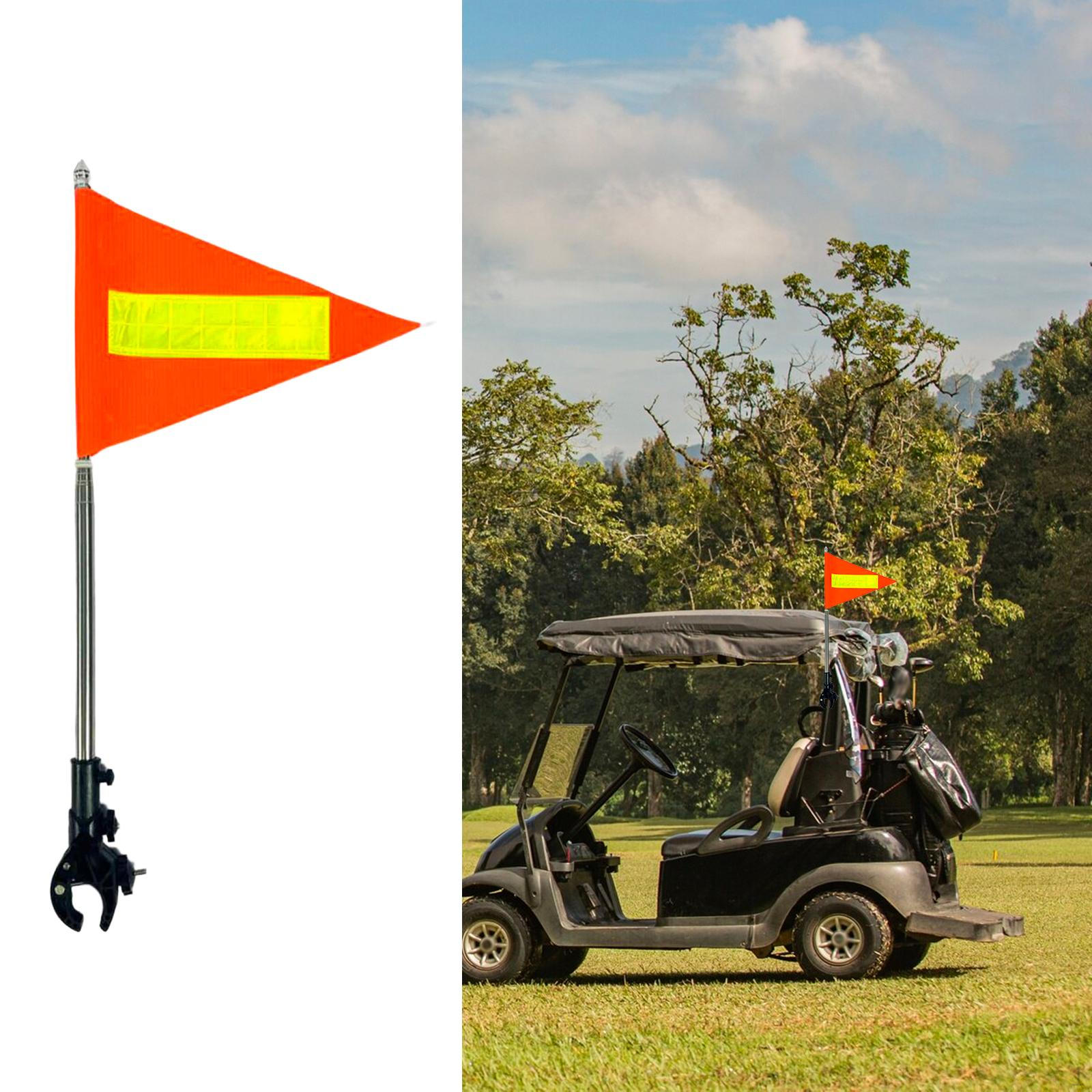 

Flagpole Kit for Golf, Flag Stand, Accessories, Orange Telescopic Pole Bicycles, Yachts, Golf Silver Top 20x30cm