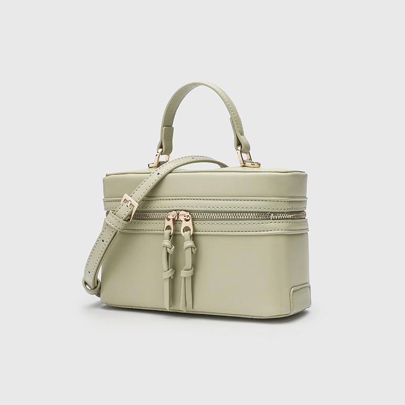 Cross-mirror box bag, small square bag, shoulder messenger women's bag, fashionable versatile handbag, niche