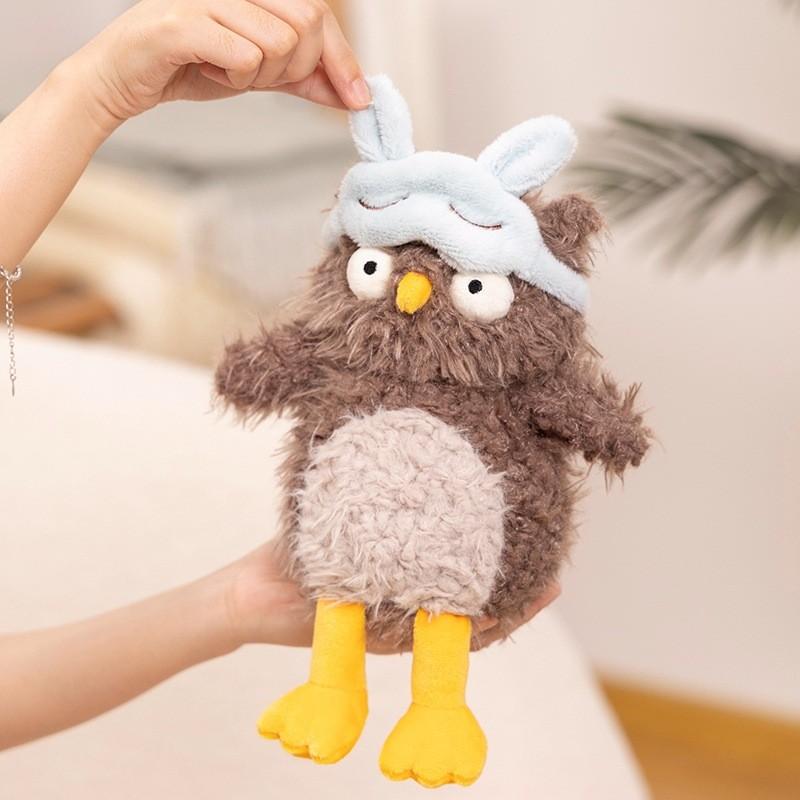 Søt Øye Jellycat Maske Ugle Plysjleketøy Myk Dukke Romdekorasjon Festivalgave