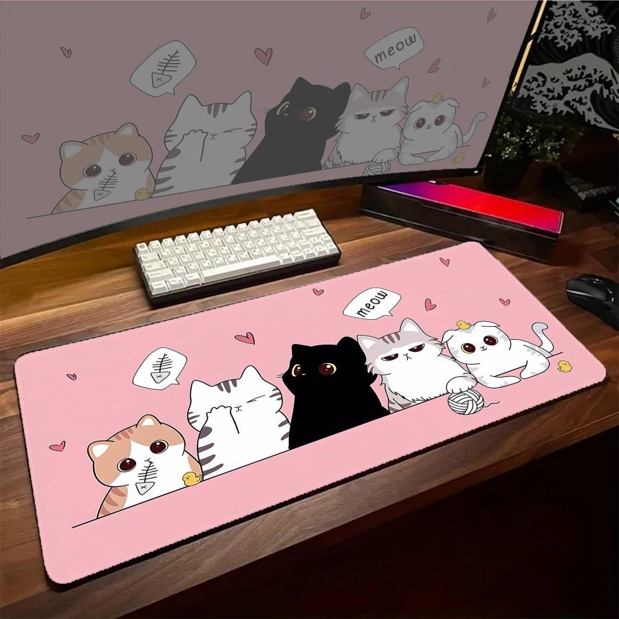Cut Cat Mouse Pad XXL pc accessories Gaming Mousepad HD Kawaii Large Desktop Office PC Computer Carpet Kawaii Desk Mat