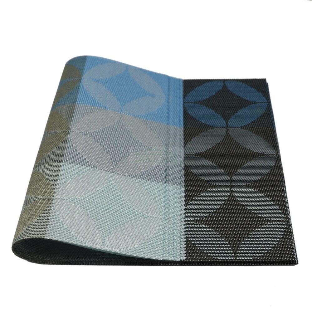 6 sztuk / partia nowość podkładki pod kubek podkładka pod kubek żaroodporne pcv kuchnia jadalnia w paski podkładki stołowe na mata stołowa 45 * 30 cm