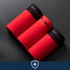 3pcs Men's Underwear with No Trace Flat Angle Pants Red Wedding Red Bottom Pants Boxer Brief