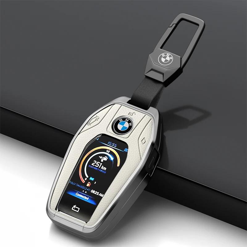 BBJH7 Car Key Case for BMW 216i F46 X1 X2 X3 X5 X6 GT 2 5 6 7 Series 3 4 Buttons Smart Keyless Remote Control Fobs Protector Cover