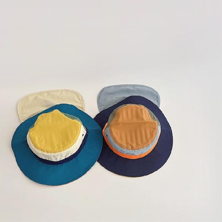 Breathable Kids Bucket Hat Kids Outdoor Sports Fisherman Hat for Travel Casual