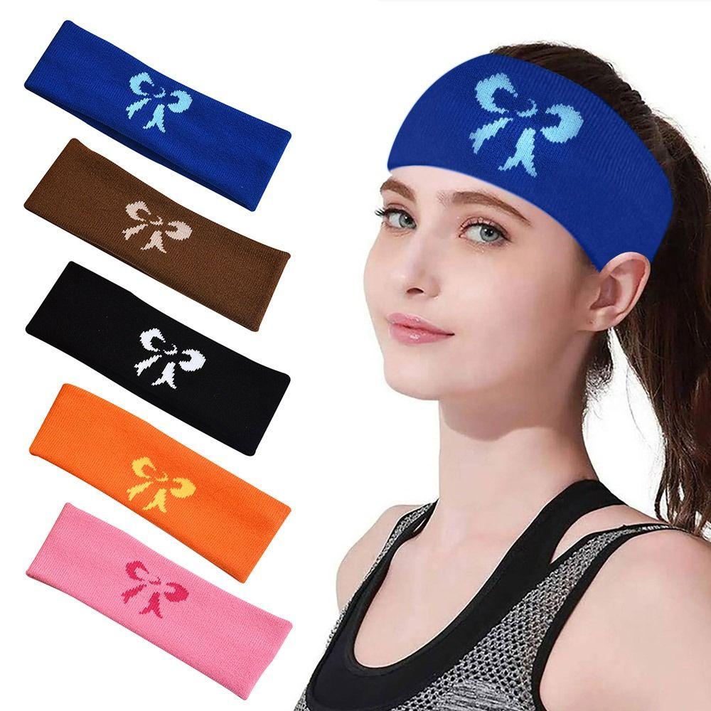 

Bowknot Yoga Hair Bands Extra Large Workout Headband Soft Wide Headband Women