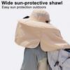 Fan Hat Wide-Brimmed Shawl Fishing Hat with Dual-Power Fan Design
