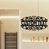 Art Deco Metal Name Sign Wall Art Custom Plaque Home Decor Gift