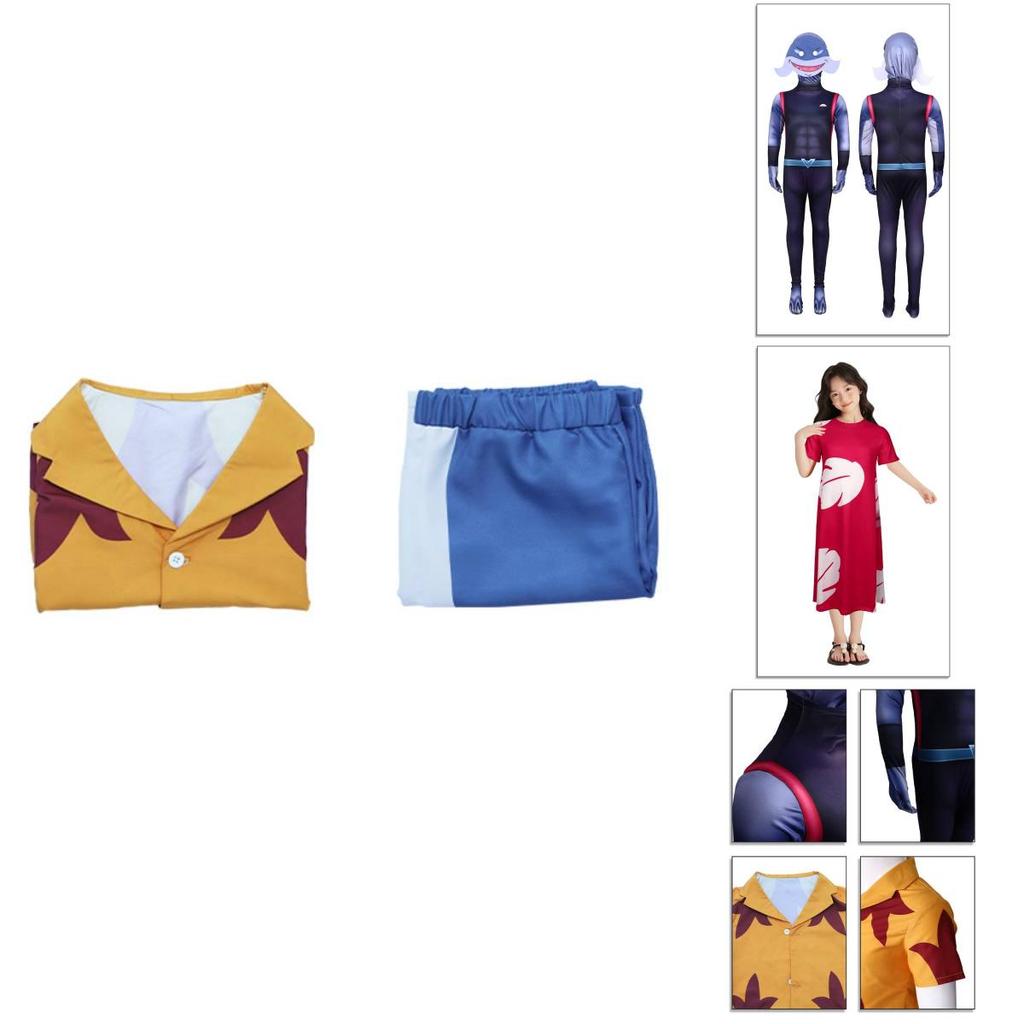 Comfortable And Stylish Interstellar Baby Cosplay Costume For Kids With Cartoon Prints In Stitch Design