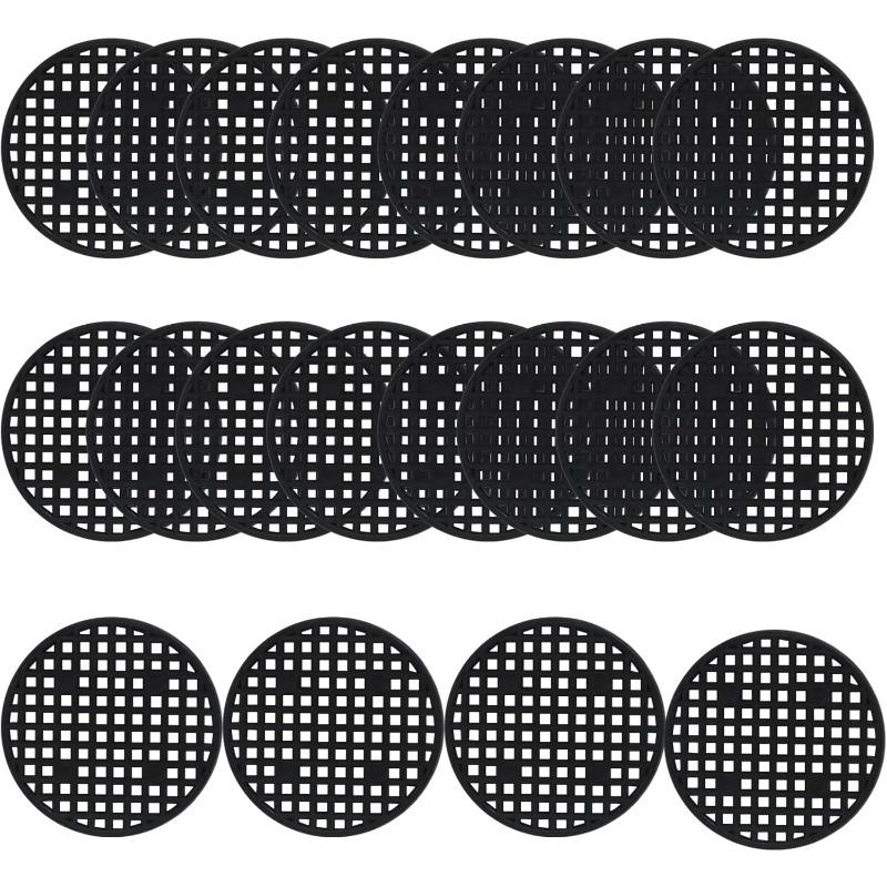 

50 Pcs 45MM Plant Pot Mesh Round Hole Cover Black Plant Pot Drainage Mesh Discs Bottom Liners for Bonsai/Flower Pots