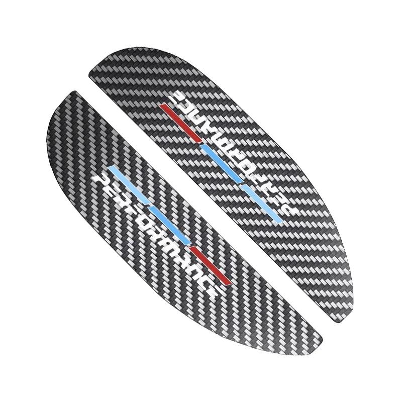 2 stuks Auto Achteruitkijkspiegel Sticker Regenwenkbrauw Voor BMW 50th Kith 5 Serie F20 E39 F10 F30 E90 E46 E60 G60 X5 E87 F11 G20 G32 G30