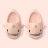 Fashion Gradient shark slippers for couples to wear at home and outside, non-slip and deodorizing bath slippers