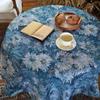 Monet Garden Vintage Oil Painting Jacquard Cotton Linen Tablecloth High-End Tv Cabinet Cover Towel Home Table Mat