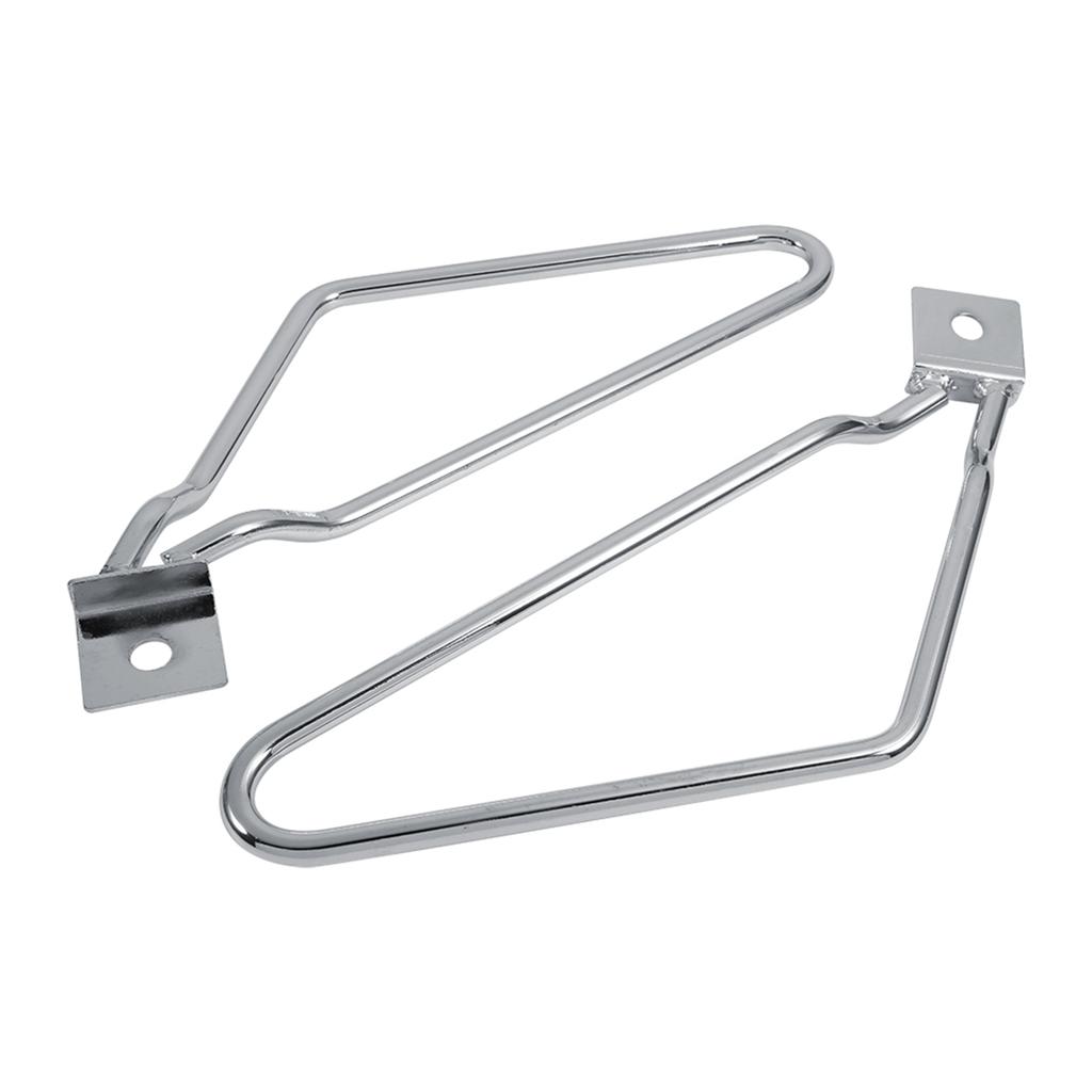 2x Motorcycle Saddlebags Mount Brackets Support Black for XL883/1200 HD1450/1584