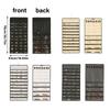 Elegant Jewelry Storage Organizers for Closet with 48 Pockets Dustproof Designs Earring Necklace Holder Organization