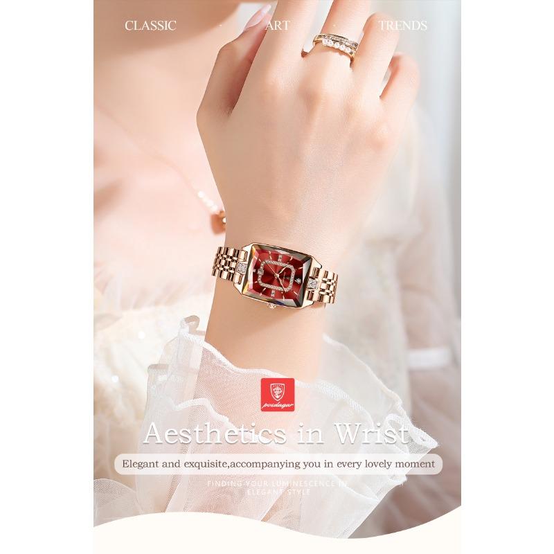 POEDAGAR High Quality Women Watch Waterproof Date Fashion Watches Luxury Stainless Steel Quartz Ladies Wristwatch