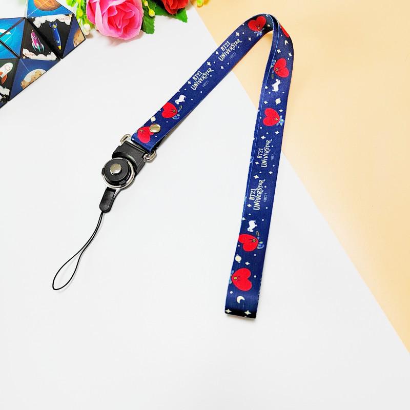 Cartoon Phone & ID Lanyard: Detachable Swivel Strap, Ideal for Work Badge & Phone Case