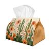 1pc Southwest Desert Cactus Tissue Box - Multi-functional Napkin Dispenser, Two Sizes Available Made of Durable Polyester, Decorated with Terracotta W