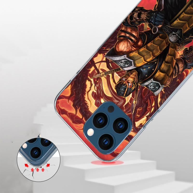 Mortal Kombat Phone Case For iPhone 17 Air 16 Pro Max 16E 15 + 14 Plus 11 12 13 Mini 7 8 SE Gift Print Cover Fundas 17 Air 16 Pr
