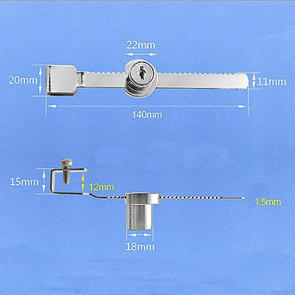 4pcs Terrarium Lock, Sliding Glass Door Lock With Key, Sliding Glass Showcase Door Lock And Key Lock