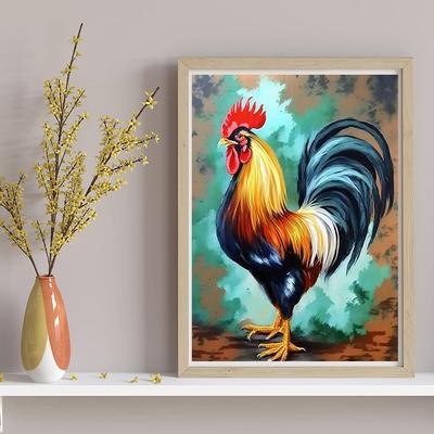 5D DIY Teemantmaaling Kukk Crows Ristpistes Komplekt Mosaiik Teemanttikandid Täisringi kandiline puur Kodukaunistus