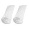 2Pcs 4 Inch 100 Micron Aquarium Filter Bag Fish Tank Sump Felt Sock Removes Excess Food Detritus Organic Waste Mechanical