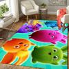 Rainbow cartoon design Rug Floor Mat for Living Room or Bedroom Soft and Comfortable Carpet a Gift for Birthday and Holiday.
