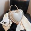 Chic Sweet Heart Crossbody Bags for Women JK Lolita Bag Solid Kawaii Shoulder Bag Office Lady Uniform PU Pack Bolso Mujer 2026