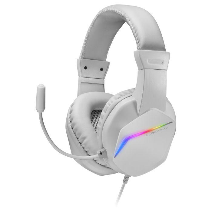 Gaming Headset - Mars Gaming - Mh122 - White - In-ear - Integrated Microphone