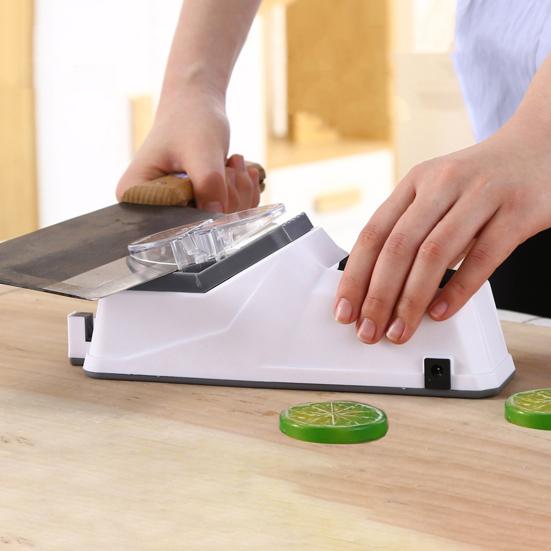 Electric Knife Sharpener Non-slip Base Easy To Clean USB Powered Multifunctional Ergonomic Design Knife Sharpener