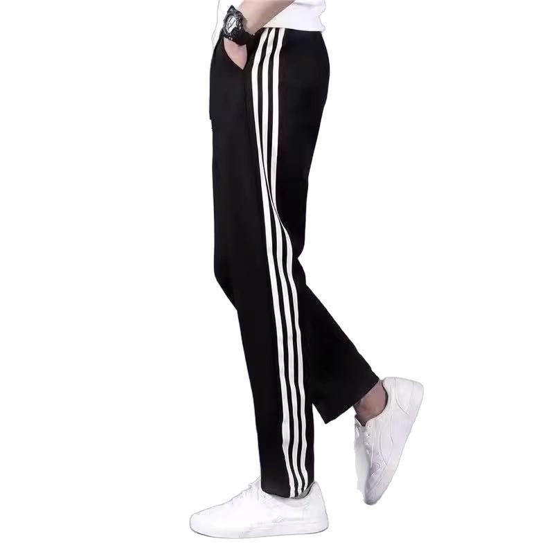 Unisex Casual Cardigan Hoodie med Tre Ränder för Löpning