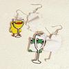 Unique Duck Dangle Earrings Fashionable Alloy Jewelry Duck Ear Pendants Perfect for Birthday and Theme Parties