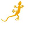 Gecko Reflective Safety Mark Cars Sticker PVC 3D Animal Decals Mark Night Driving Warning Strip Light Reflect Window Sticker