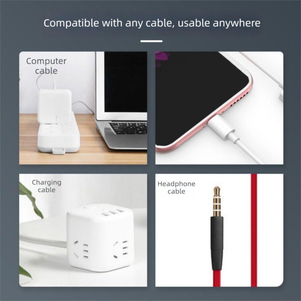 TPR Spiral Cable Winder Anti Break USB Cable Protector Charge Cable Sleeve For Earphone Wire