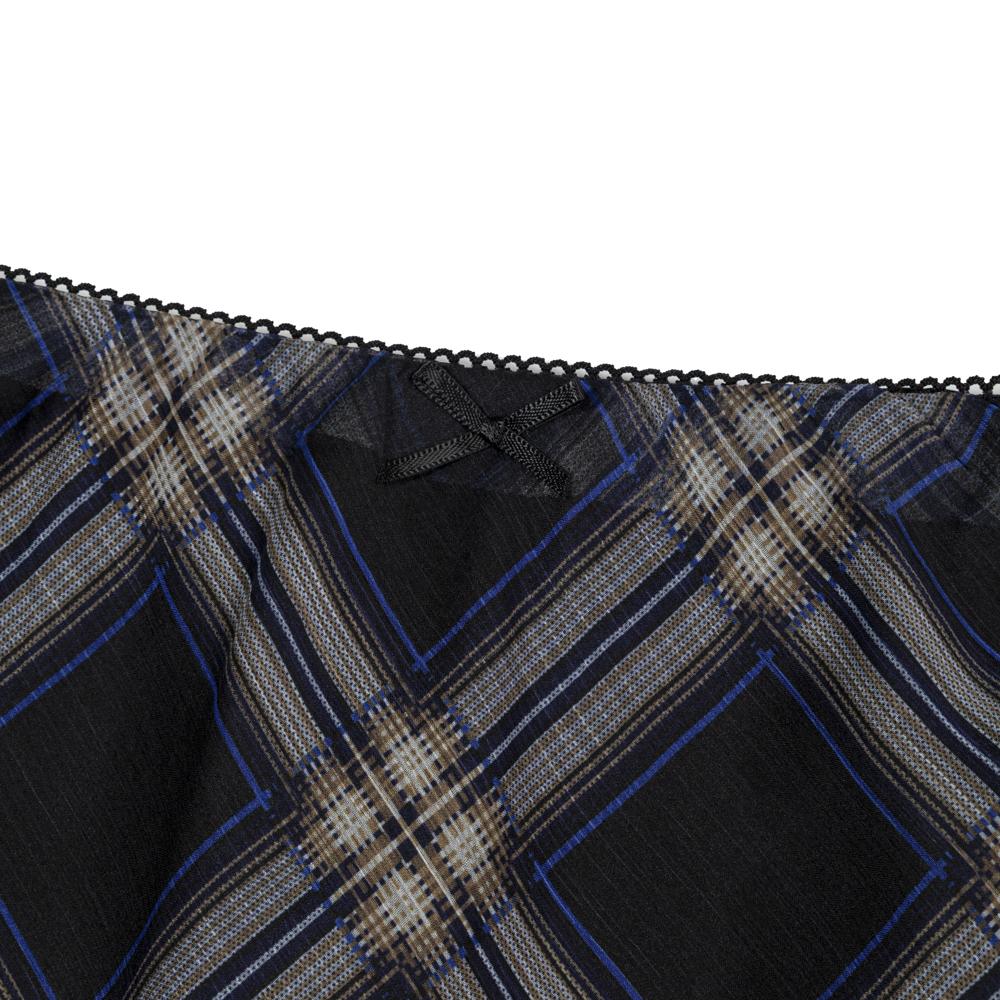 Moa Mesh Mood Skirt (Midnight Plaid)