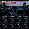 APP Car Interior LED Decorative Light EL Cold Neon Light Strip Car USB Decorative Dashboard Console Auto Interior Accessories