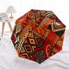 1 PC Automatic Folding Umbrella - Africa Pattern Pattern, Portable & Foldable Design with 8 Ribs, Christmas Birthday Gifts