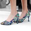 Women's high-heeled single shoes spring and summer pointed thin heels large size versatile low-top shoes