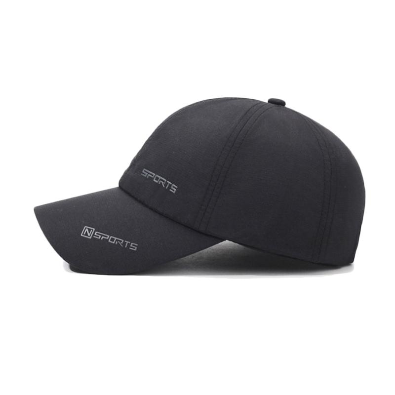 Letter Embroidery Hat Men's Summer Thin Outdoor Baseball Cap Quick-Drying Fishing Sunshade Sun Cap